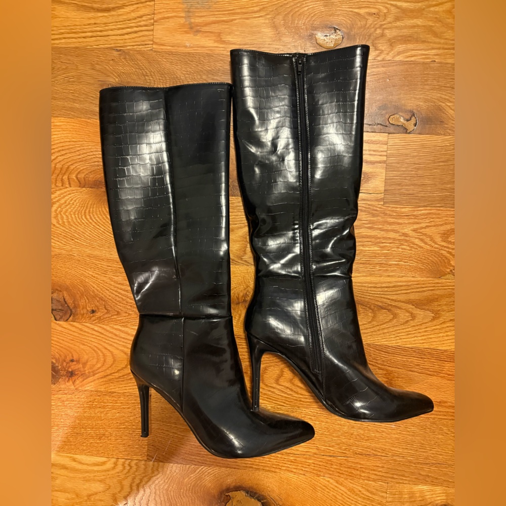 Black Stilleto Heel Boots